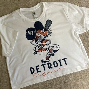 Detroit Tigers Crop Top, Womens - New